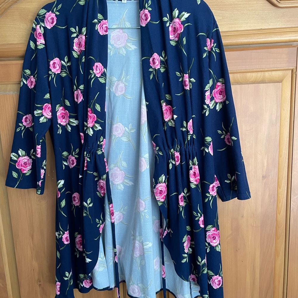 Kiyonna Floral Kimono Cardigan